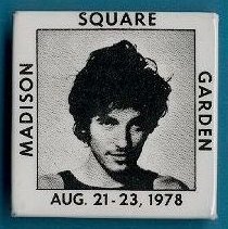 Springsteen Pin MSG 1978