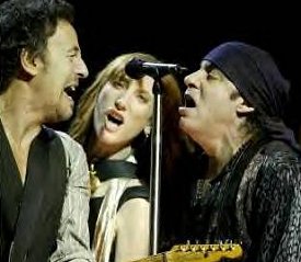Bruce Springsteen, Patti Scialfa and Steven Van Zandt-Rotterdam-10-22-02